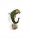 Vtg Hand Blown Murano Glass Dolphin Sculpture with Gold Flecks 11.5 inches