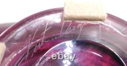 Vtg Hand-blown Art Glass Signed Victor Chiarizia Murano Style Bowl Center piece