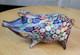 Vtg Italy Murano Millefiori Glass Murrine Hand Blown Hog/pig Fratelli Toso