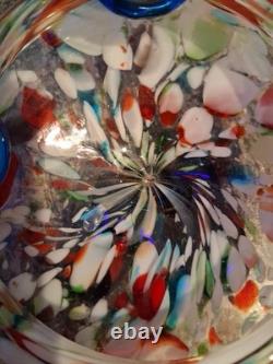Vtg Murano Art Glass Hand Blown Clown Ashtray Trinket Dish 6.5 X 6 -2.5# Nice