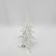 Vtg Murano Crystal Christmas Tree Hand Blown 10.5 with Sticker Made in Italy