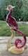 Vtg Murano Glass Art A. Barbini-Bird Of Paradise Collection Hand Blown Sculpture