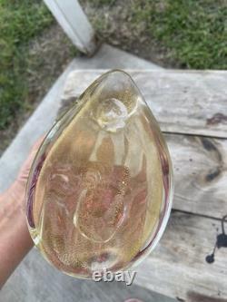 Vtg Murano Glass Art A. Barbini-Bird Of Paradise Collection Hand Blown Sculpture