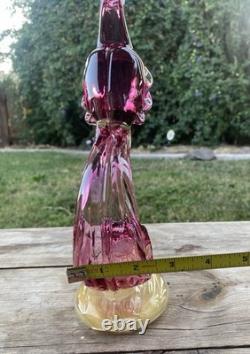 Vtg Murano Glass Art A. Barbini-Bird Of Paradise Collection Hand Blown Sculpture