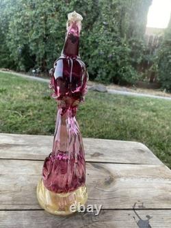 Vtg Murano Glass Art A. Barbini-Bird Of Paradise Collection Hand Blown Sculpture