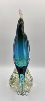 Vtg Murano Hand Blown Glass Cockatoo 14 Sculpture Attributed to Sandro Frattin