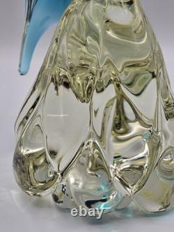 Vtg Murano Hand Blown Glass Cockatoo 14 Sculpture Attributed to Sandro Frattin