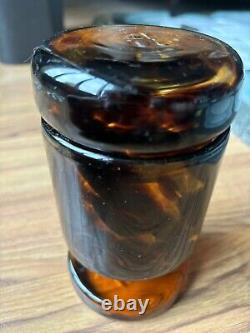 Vtg Murano Hand blown Cannister With Lid Master Glassmakers Signature On Lid