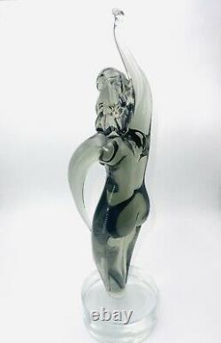 Wonderful Murano Figurine Signed /dated Woman In Praise Sculpture Beautiful