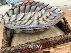 YALOS MURANO New Original Italian Hand Blown Glass Large Vase / Bowl