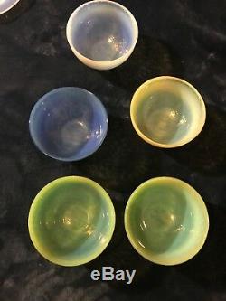 Yalos Casa Murano/Effetre Murano Glass Lot Of 23 Opalescent Translucence