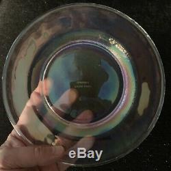 Yalos Casa Murano Glass Plates Opalescent Translucent Set of Four Salad 7 3/4