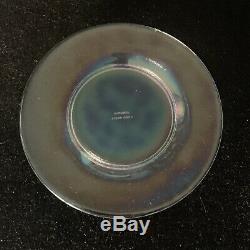 Yalos Casa Murano Glass Plates Opalescent Translucent Set of Four Salad 7 3/4