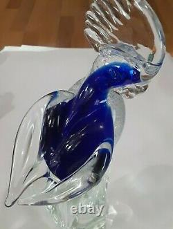 Zane Murano Hand Blown Glass Cockatoo (Signed) With Original Label