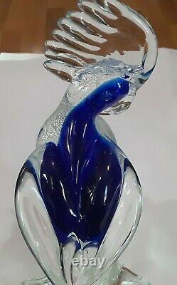 Zane Murano Hand Blown Glass Cockatoo (Signed) With Original Label