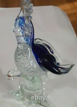 Zane Murano Hand Blown Glass Cockatoo (Signed) With Original Label