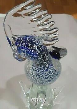 Zane Murano Hand Blown Glass Cockatoo (Signed) With Original Label