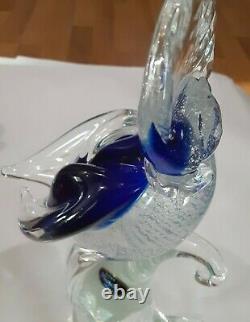 Zane Murano Hand Blown Glass Cockatoo (Signed) With Original Label