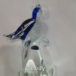 Zane Murano Hand Blown Glass Cockatoo (Signed) With Original Label