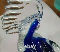 Zane Murano Hand Blown Glass Cockatoo (Signed) With Original Label